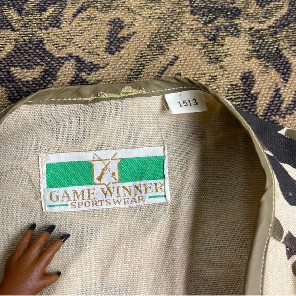 Vintage Game‎ Winner Sportwear Vest Men's Duck Camo Hunting Size L - Picture 3 of 7